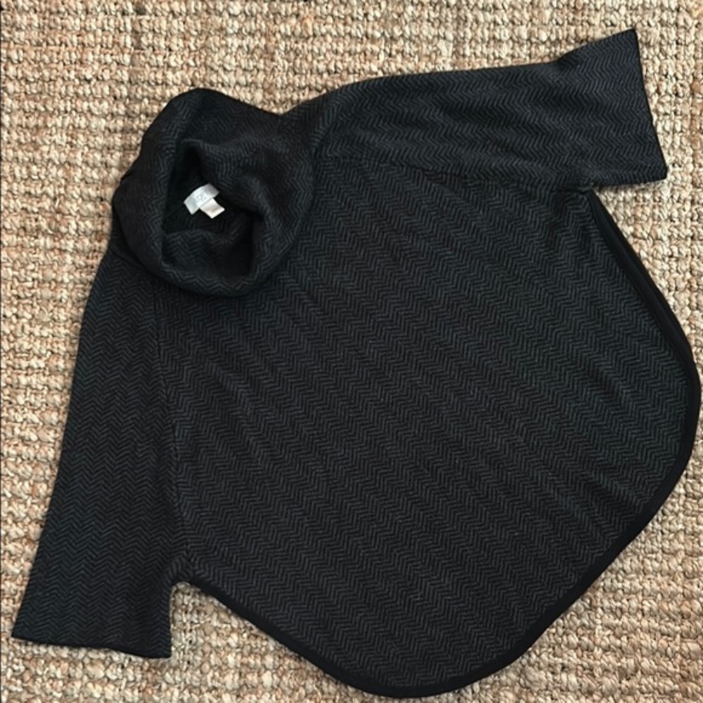 Women's Black Turtleneck Sweater